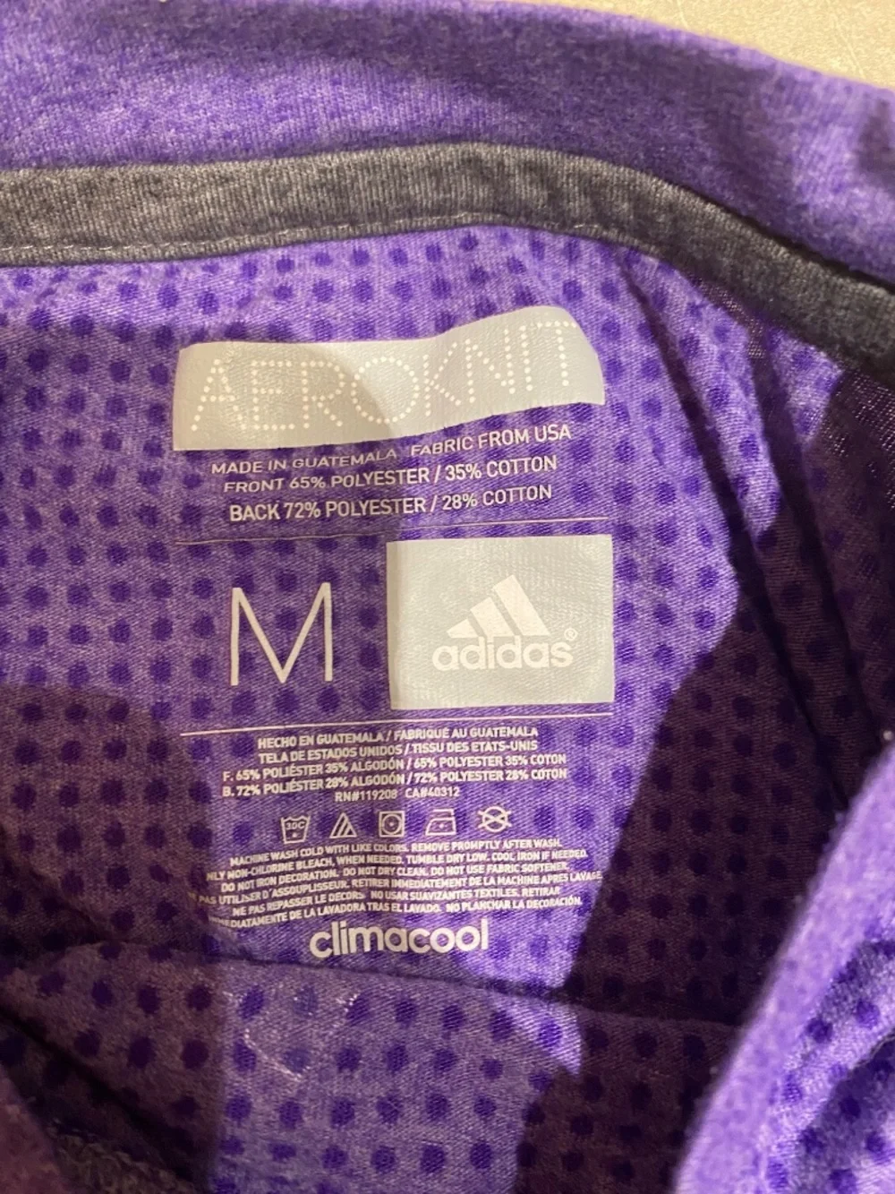 Adidas aeroknit Orlando city fc men’s medium t shirt